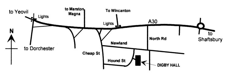 Map of Sherborne